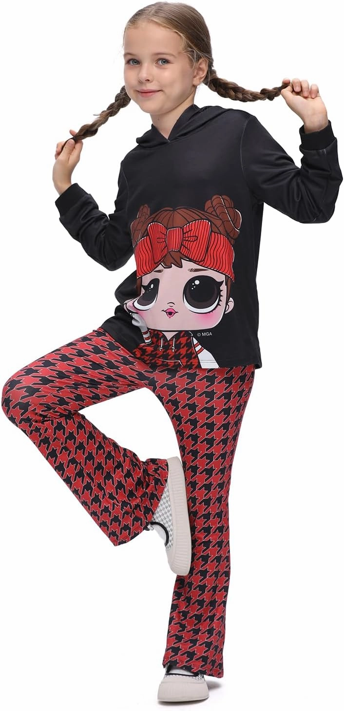 L.O.L. Surprise! Girls Clothes Hoodie and Pant Long Sleeve Sweatshirt Leggings Girls Outfits Sets 2Pcs