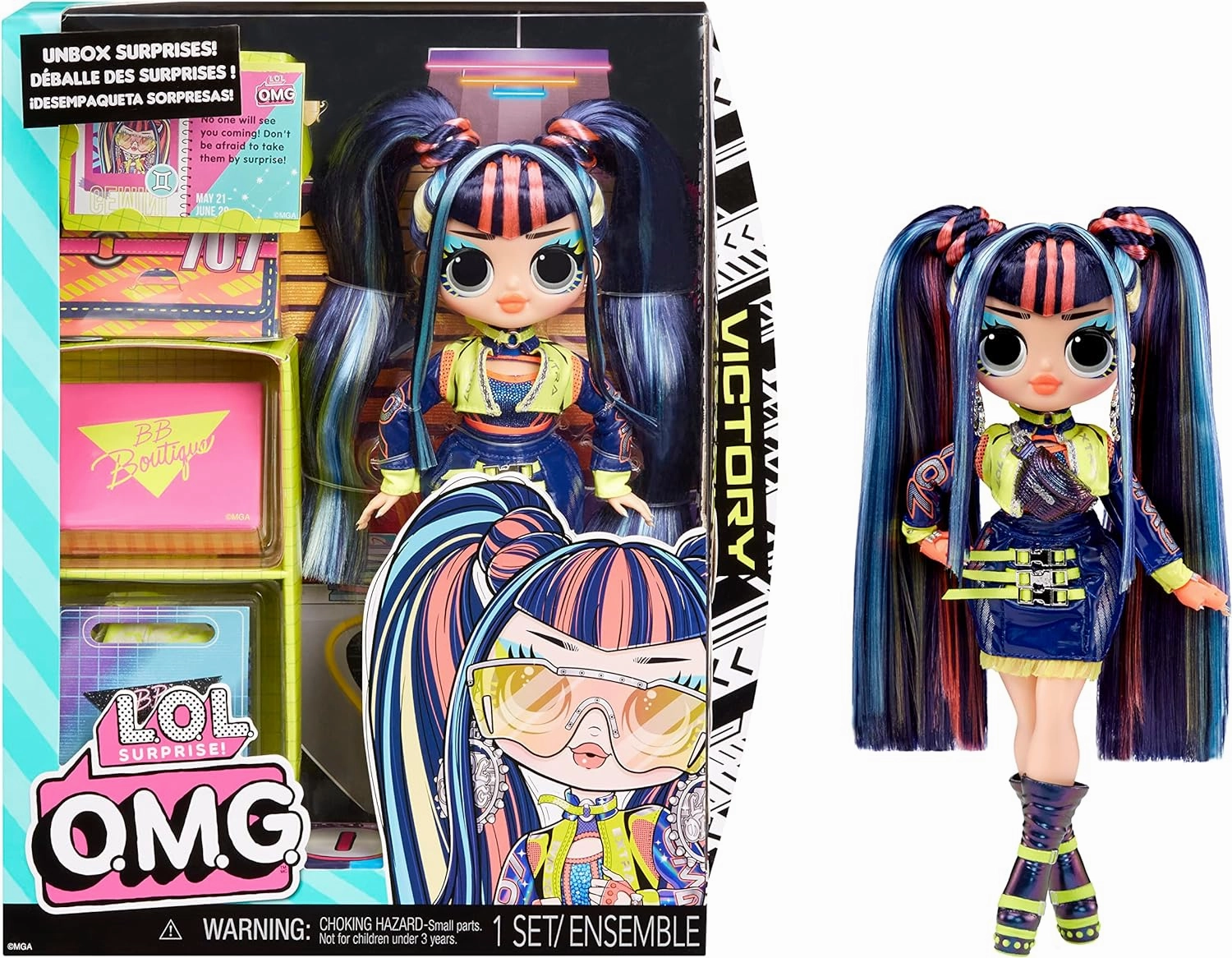 L.O.L. Surprise! LOL Surprise OMG Victory Fashion Doll with Multiple Surprises and Fabulous Accessories – Great Gift for Kids Ages 4 