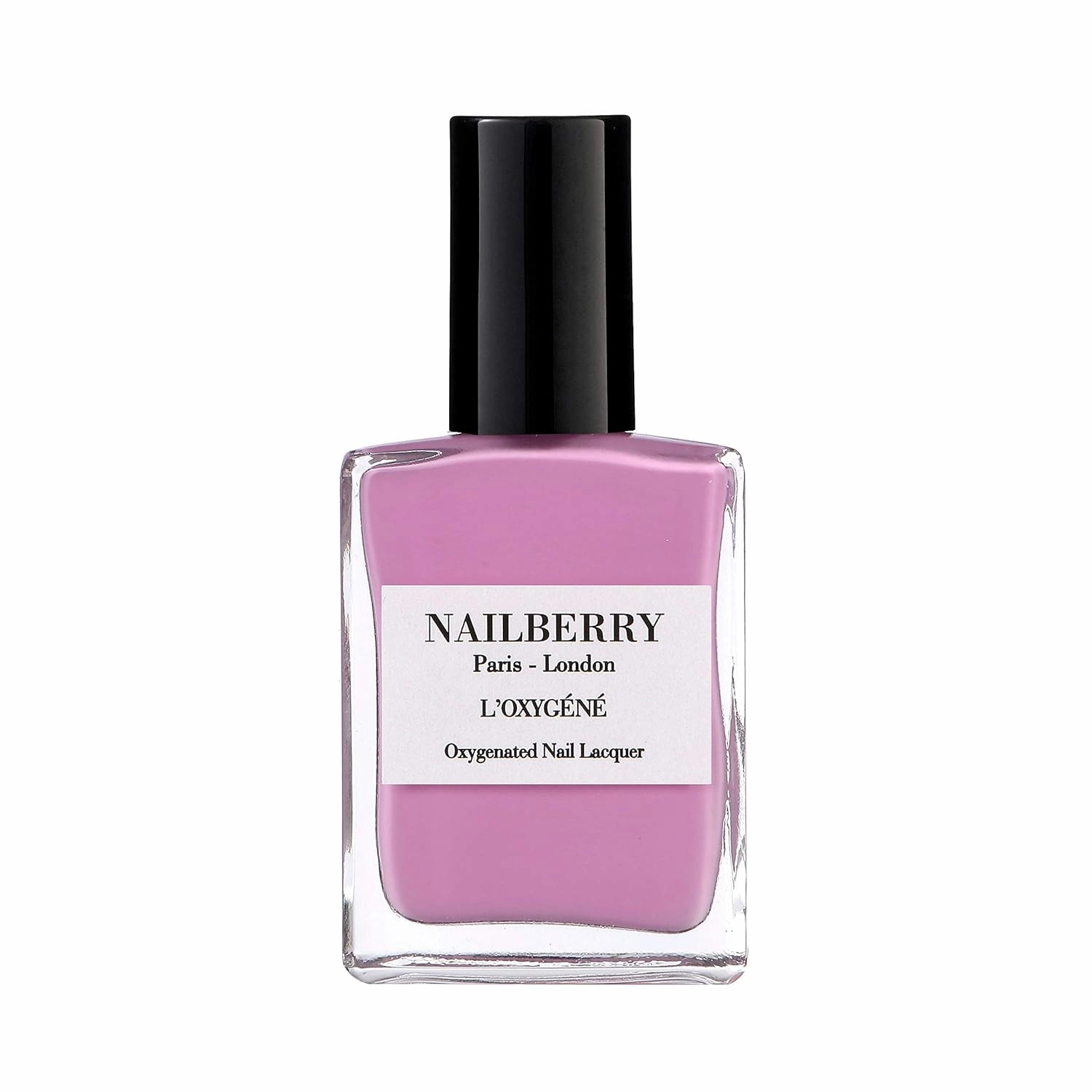L'Oxygéné Oxygenated Nail Lacquer | Lilac Fairy | Pale Lilac Opaque Nail Polish | UV Protected Long-Wear Nail Polish | 12-Free | Vegan | Certified Halal | Cruelty & Gluten Free | 15 ml