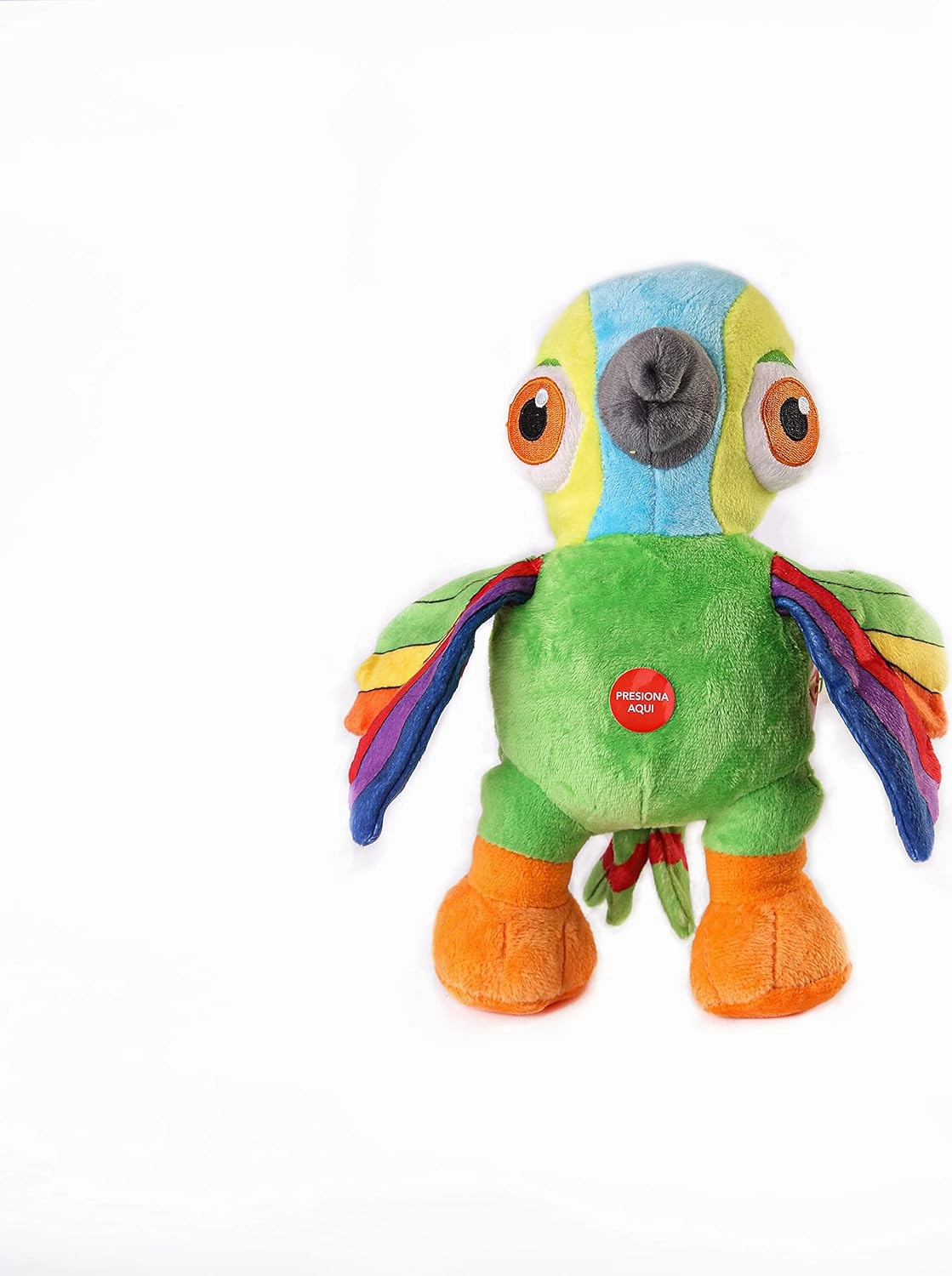 LA GRANJA DE ZENÓN Lorito Pepe Musical Stuffed Animal 8-Inch Soft and Huggable Plush Toy with Music, Beloved El Reino Infantil Character