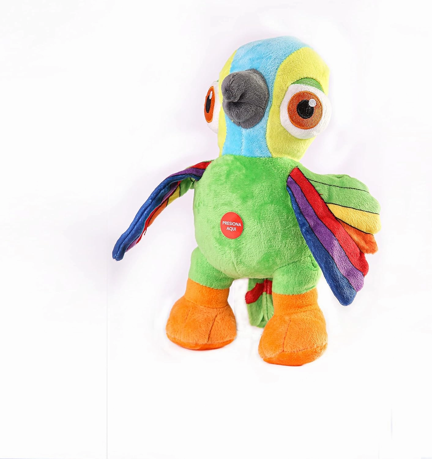 LA GRANJA DE ZENÓN Lorito Pepe Musical Stuffed Animal 8-Inch Soft and Huggable Plush Toy with Music, Beloved El Reino Infantil Character