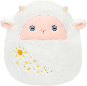 Lamb Plush Pillow Cute White Sheep Plush Toy Soft Fuzzy Lamb Hugging Pillow Stuffed Animal Easter Birthday Gifts for Kids Girls Boys