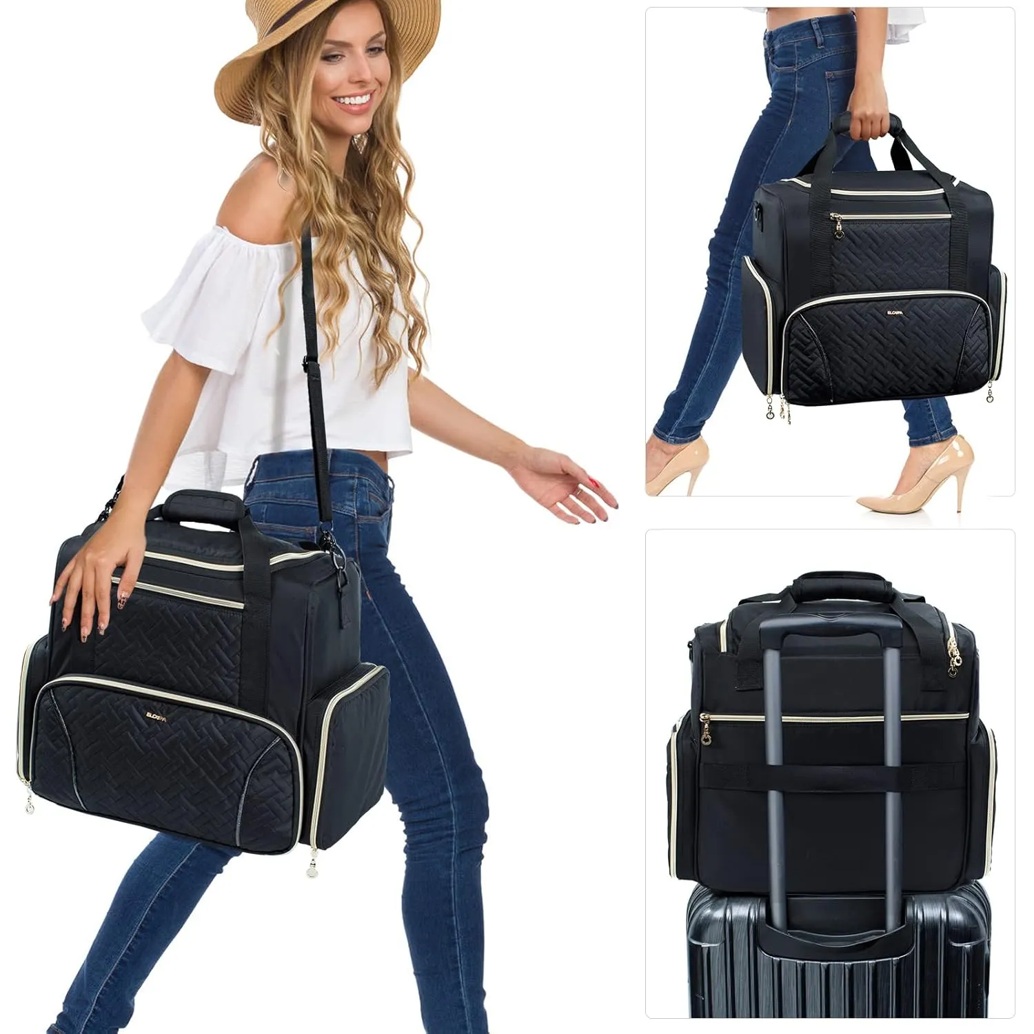 Large Nail Polish Organizer Holds 80 Bottles and a Nail Lamp, Nail Tech Storage Case Large Nail Polish Bag with 3 Removable Nail Cases and Tools Storage Pockets