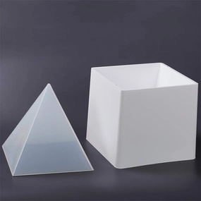 Large DIY Pyramid Resin Mold Set, Big Silicone Pyramid Molds, Jewelry Making Craft Mould Tool, 15cm/5.9"