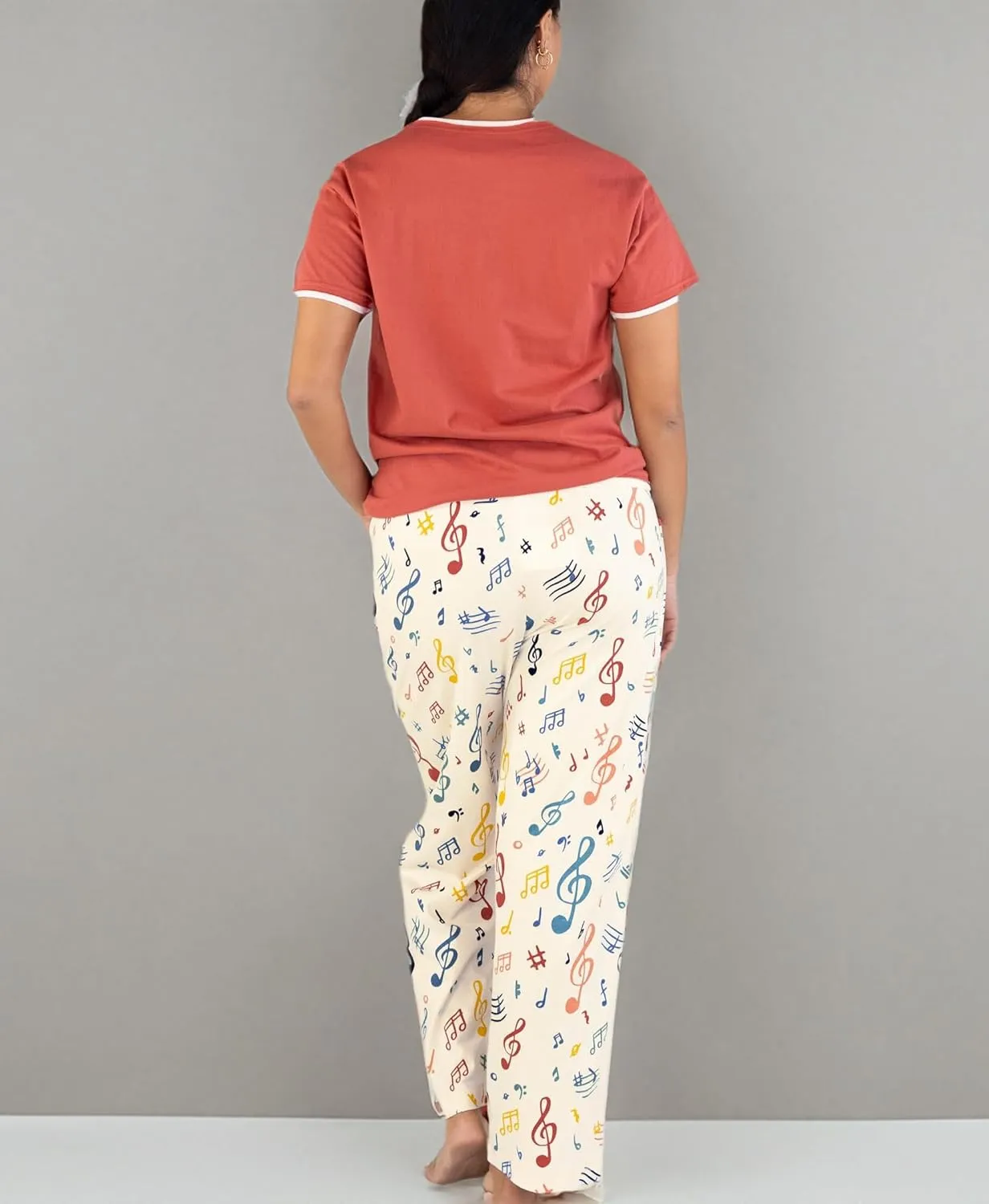 Lazy One Women's Pajama Set, Short Sleeves with Cute Prints, Relaxed Fit