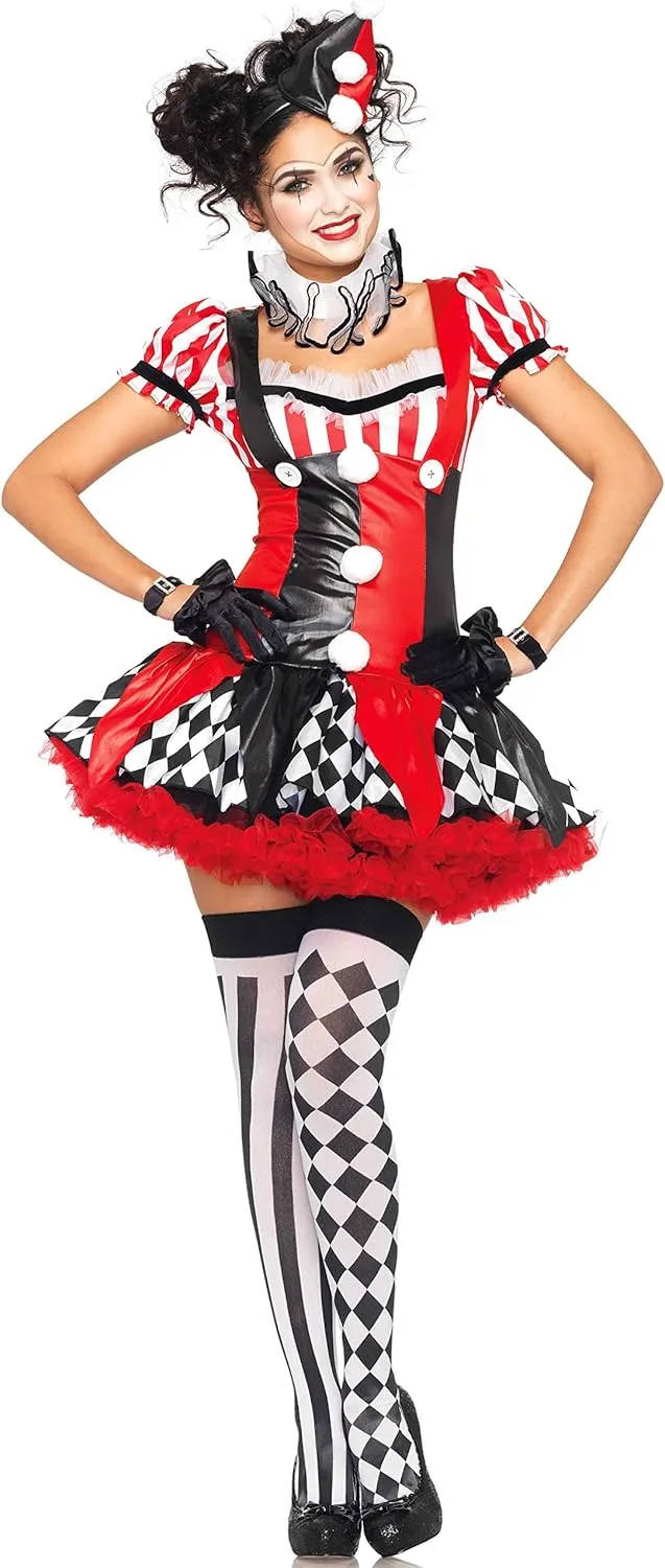 Leg Avenue Naughty Harlequin Clown Costume