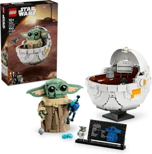 LEGO Star Wars: The Mandalorian Grogu with Hover Pram Building Toy Set - Star Wars Toy for Kids, Boys and Girls, Ages 10  - Gift Idea for Birthday - 75403