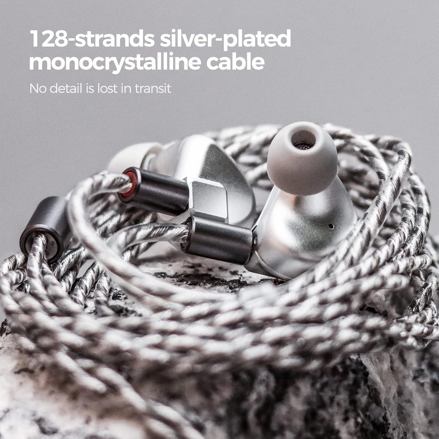 Letshuoer S12 in-Ear Headphones 14.8mm Planar Magnetic Driver Wired in-Ear HiFi Earphones for Smartphones/PC/Tablet (3.5mm Connector, Gun Metal Grey)