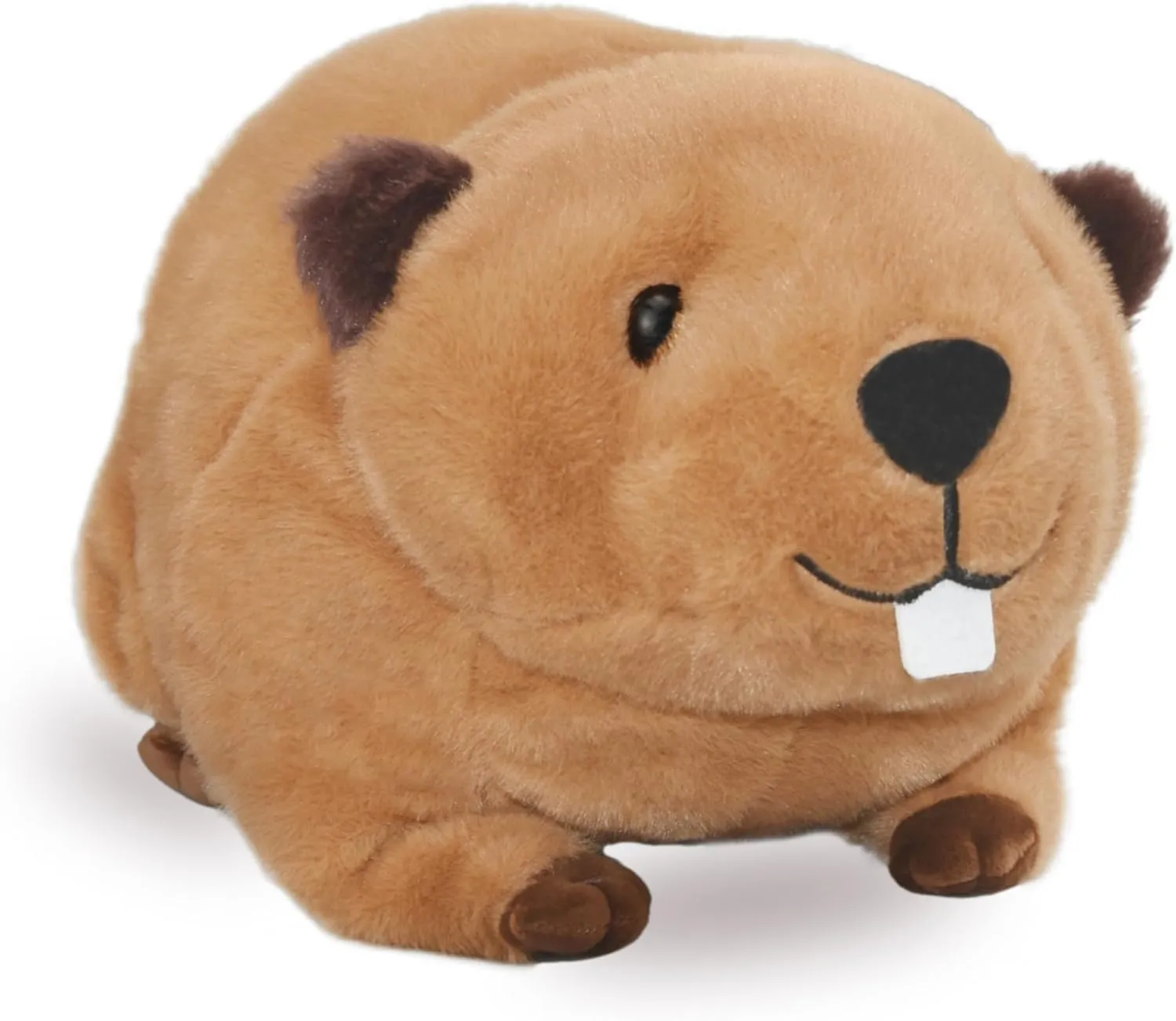Lifelike Beaver Stuffed Animal with Big Front Teeth Animated Plush Nutria Toy Doll Super Realistic Beaver Act Like Real Excellent Gifts for Kids Birthday Party or Stuff Collection 15 Inches (Large)