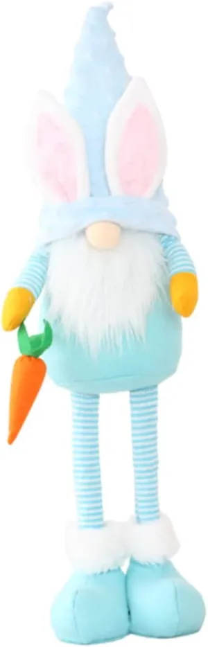 LIFKOME 1pc Adorable Cloth Gnome Doll Toy Creative Decorative Bunny Carrot for Easter Party Nordic Style Home Decor for Family Gatherings and Festive Celebrations