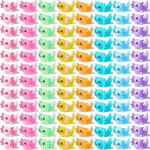 Liliful 120 Pcs Christmas Mini Resin Axolotl Toy Animals Gifts Mini Resin Animals Birthday Decorations Miniature Axolotl Figurine Charms for DIY Crafts Garden