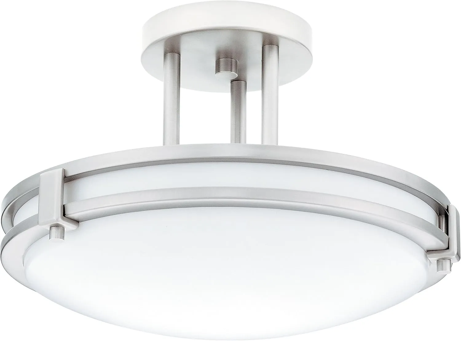 Lithonia Lighting 11750 BN M4 Saturn Round 2 Energy Star 13-Inch Semi Flush Light, Brushed Nickel