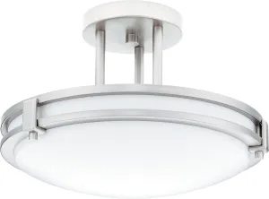 Lithonia Lighting 11750 BN M4 Saturn Round 2 Energy Star 13-Inch Semi Flush Light, Brushed Nickel