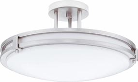 Lithonia Lighting 11752 BN M4 Saturn Round 2-Light Energy Star 16-Inch Semi Flush Light, Brushed Nickel