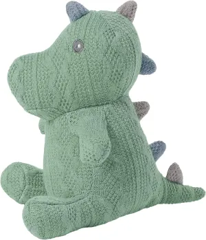 Littleforbig Cute Dinosaur Stuffed Woolen Animals Plush Toy Stuffed Dinosaur Plush Doll Gifts (Green, 7.8 Inch)