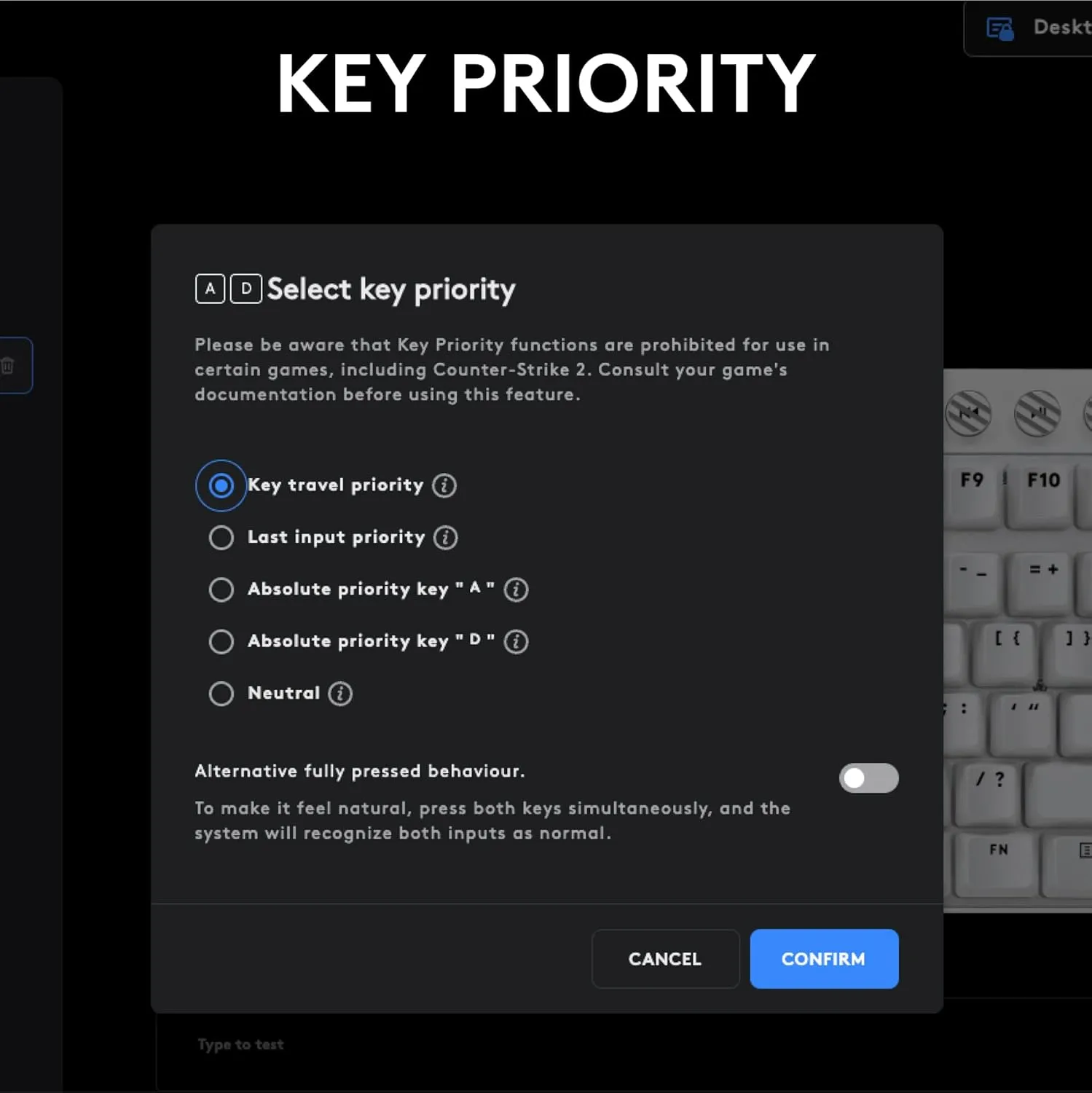 Logitech G PRO X TKL Rapid Tenkeyless Wired Gaming Keyboard with Magnetic Analog Switches, RGB - White, PC Gaming Keyboards, Pro