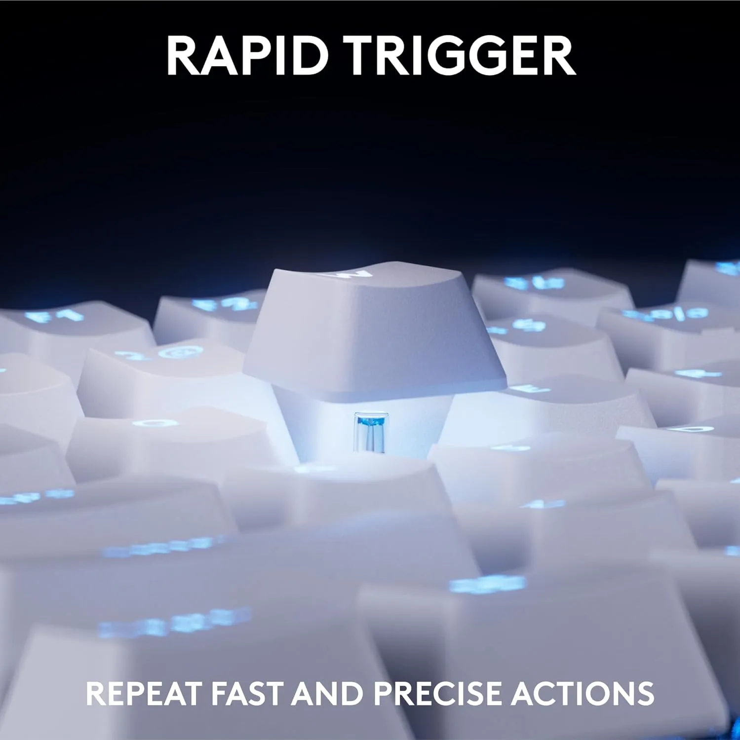 Logitech G PRO X TKL Rapid Tenkeyless Wired Gaming Keyboard with Magnetic Analog Switches, RGB - White, PC Gaming Keyboards, Pro