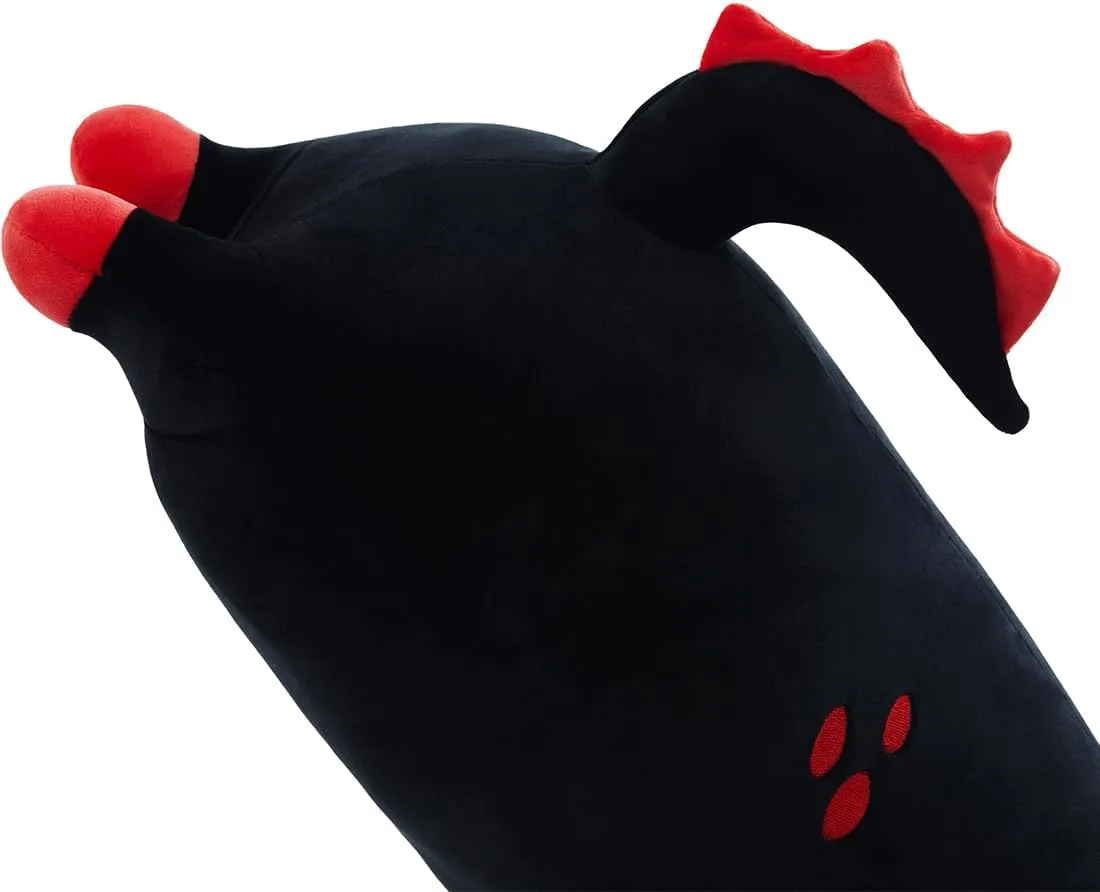 Long Plush Axolotl Toy Stuffed Animal Axolotl Plush Toy Pillow Gift for Kids and Girls(Black,90cm/35.4in)