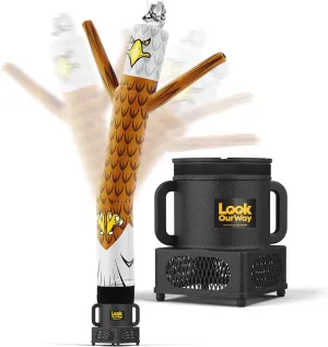LookOurWay Air Dancers Wacky Waving Inflatable Tube Man - 7ft Tall Inflatable Dancing Man with Weather-Resitant Blower for Business Advertising - Mascot Character Animal Themed - Eagle
