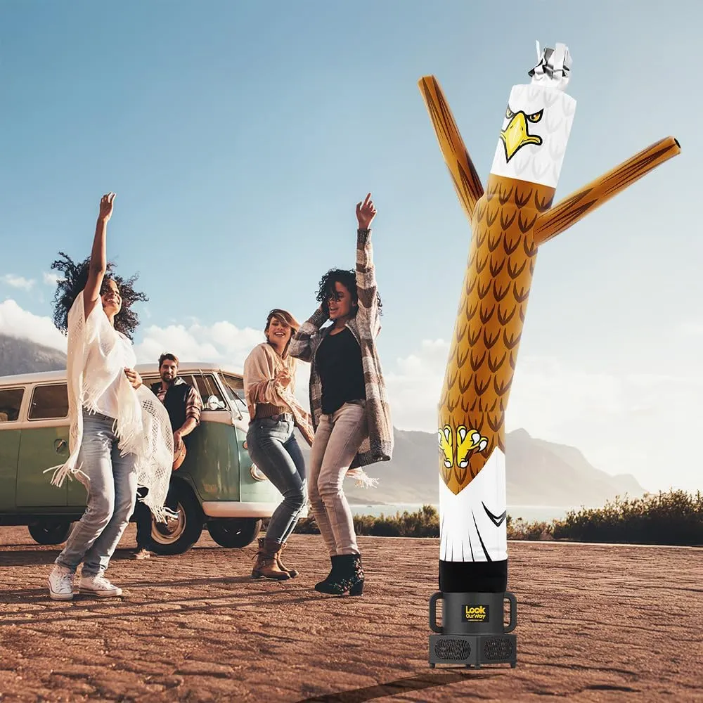 LookOurWay Air Dancers Wacky Waving Inflatable Tube Man - 7ft Tall Inflatable Dancing Man with Weather-Resitant Blower for Business Advertising - Mascot Character Animal Themed - Eagle