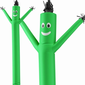 LookOurWay Air Dancers Inflatable Tube Man Attachment - 20 Feet Tall Wacky Waving Inflatable Dancing Tube Guy for Business Promotion - Blower Not Included - Green