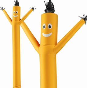 LookOurWay Air Dancers Inflatable Tube Man Attachment - 20 Feet Tall Wacky Waving Inflatable Dancing Tube Guy for Business Promotion - Blower Not Included - Yellow