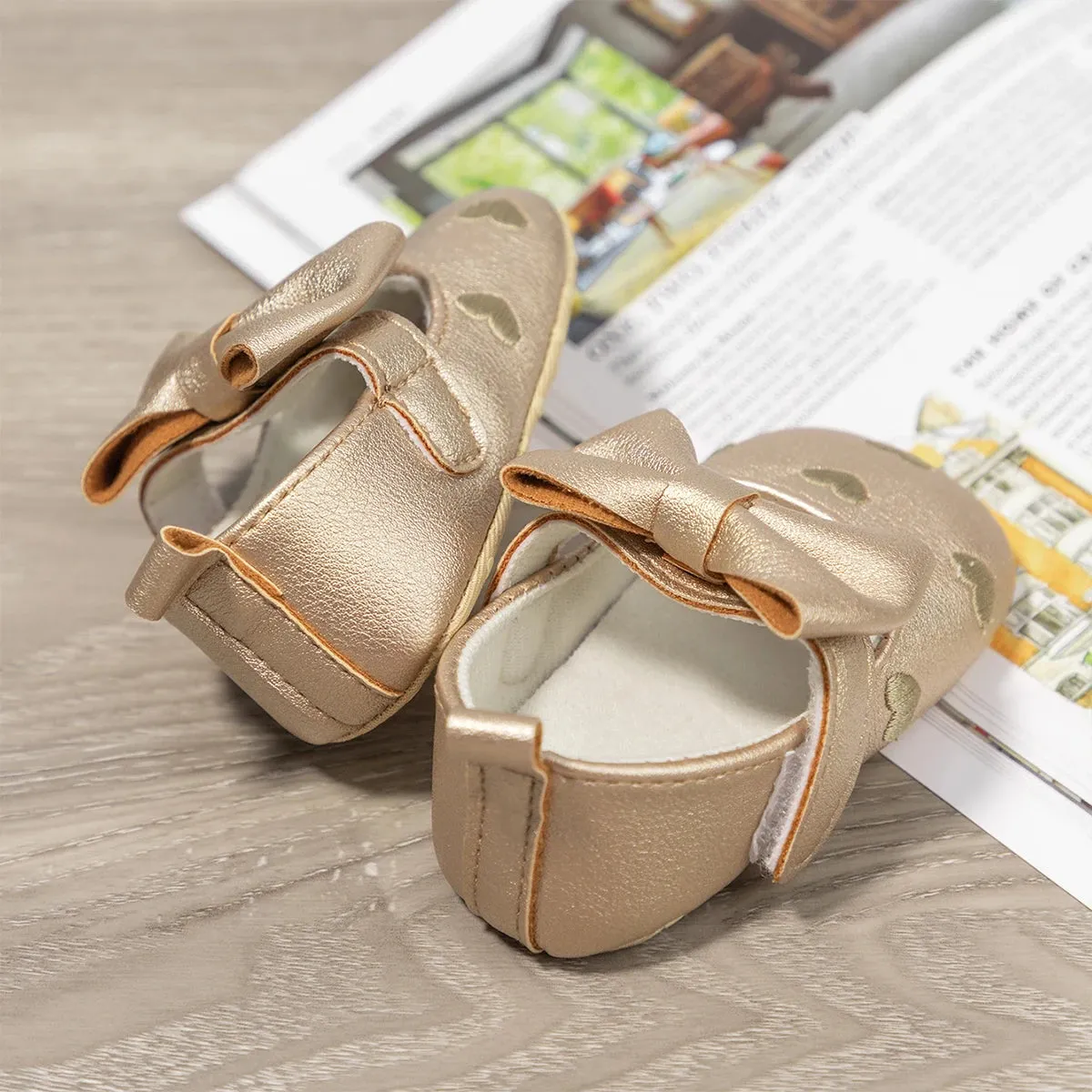 Love Bow Fringe Baby Moccasins – Soft Sole First Walkers