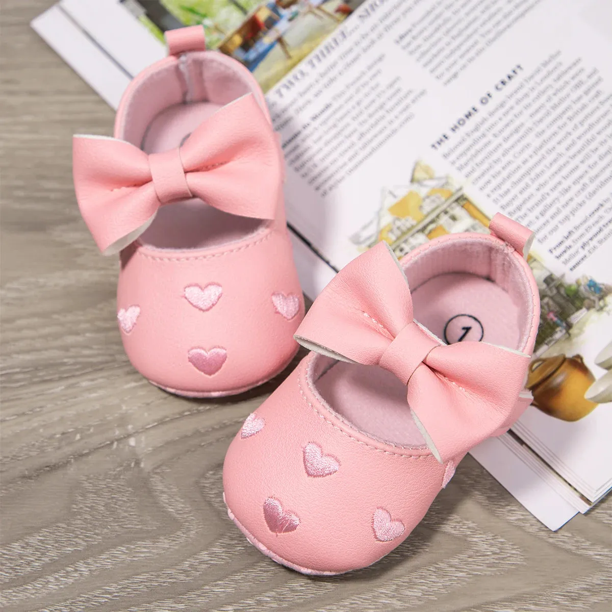 Love Bow Fringe Baby Moccasins – Soft Sole First Walkers