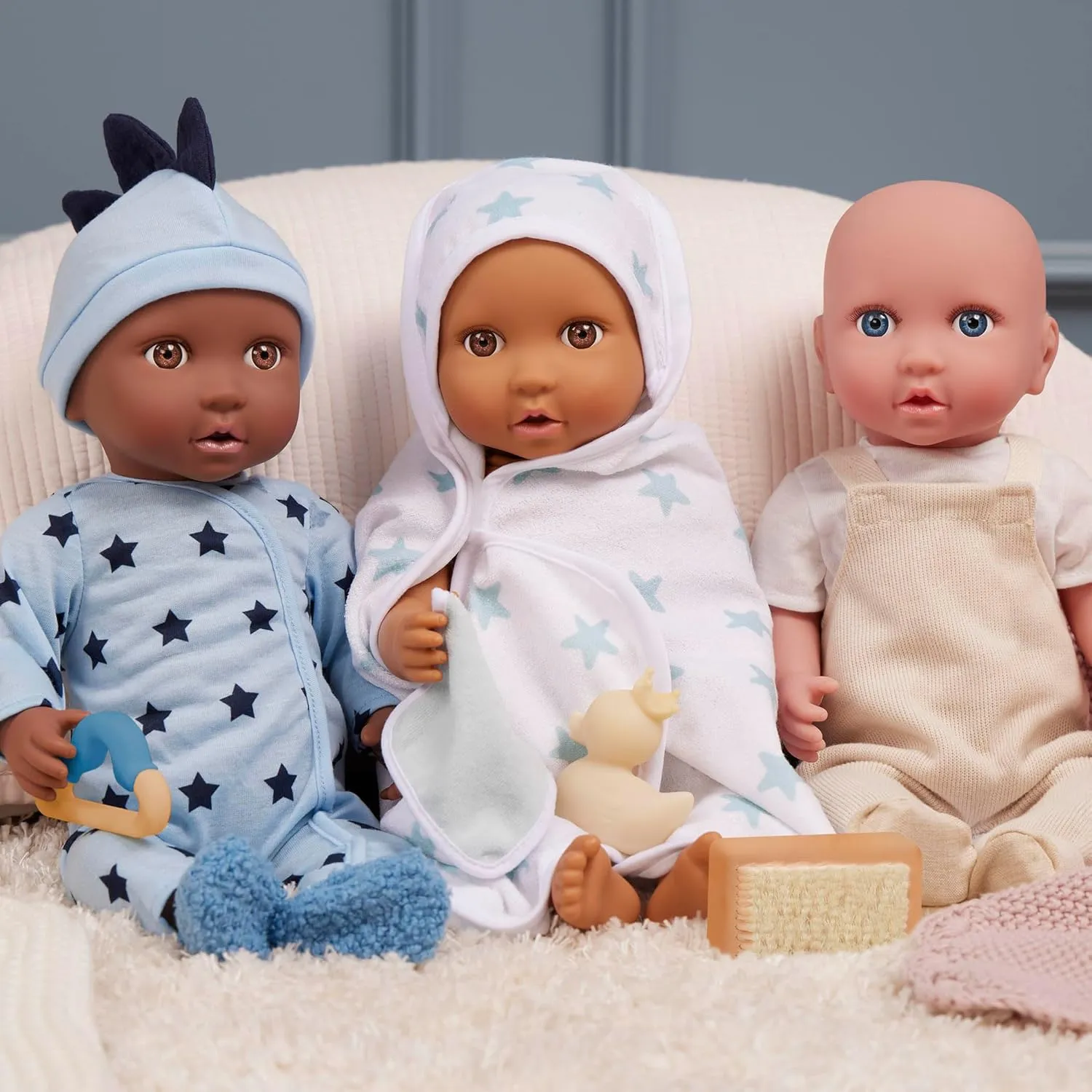 LullaBaby – 13-pc Fashion Set – Baby Doll Clothes – Pajama, Jumper & Bath Accessories – Imaginative Play – Toys For Kids Ages 2 & Up – Baby Doll Clothing Set