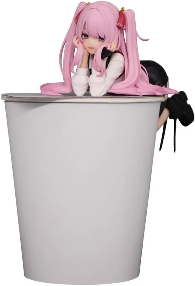 LUNK Nikke Yuni Figure Model 14cm PVC Statue Goddess Nikke Figure Pink Anime Girl Action Figure Desktop Ornaments Collectibles Gift