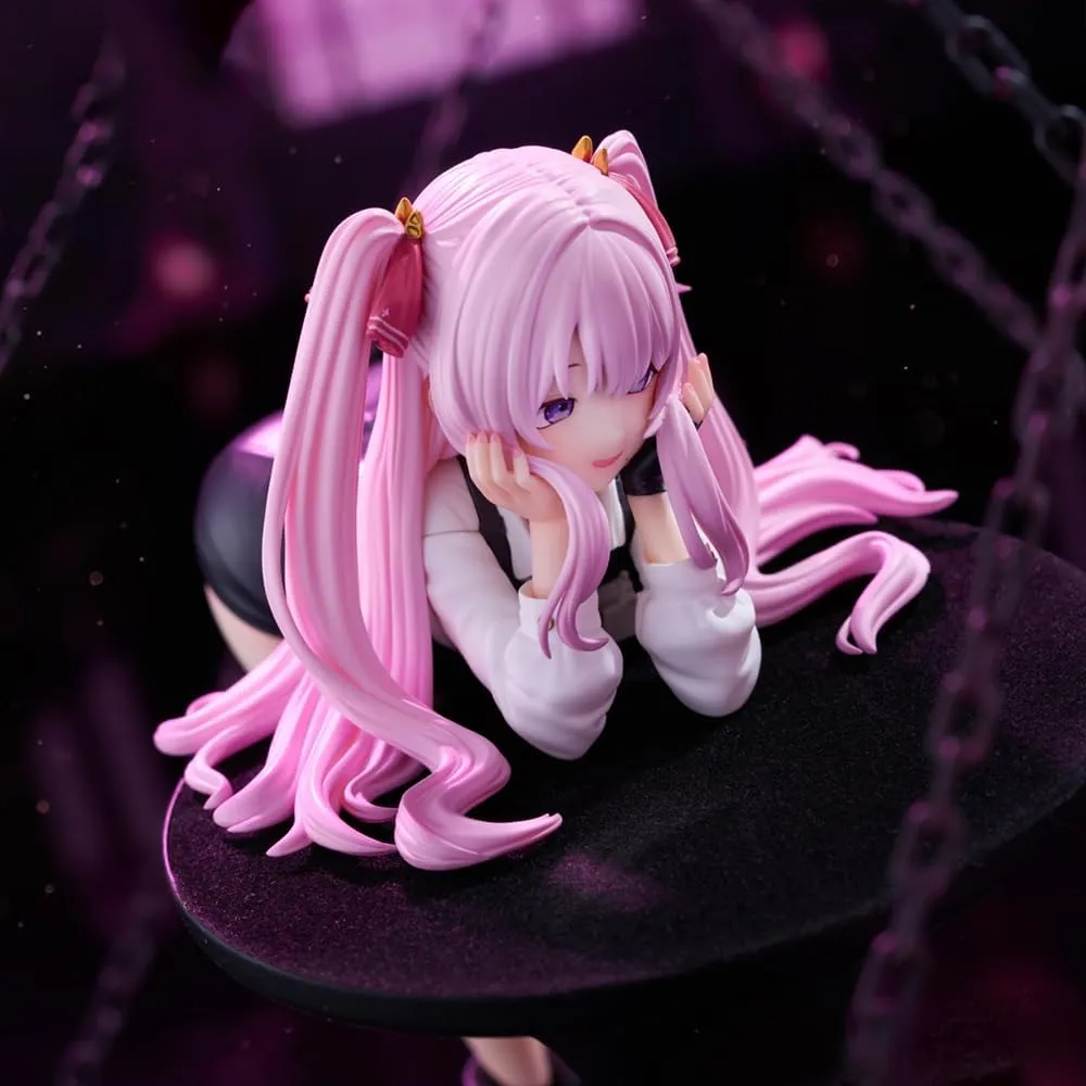 LUNK Nikke Yuni Figure Model 14cm PVC Statue Goddess Nikke Figure Pink Anime Girl Action Figure Desktop Ornaments Collectibles Gift