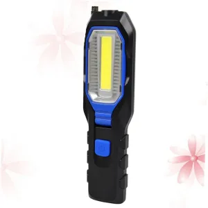 Lurrose Cob Work Lamp Battery-Powered Inspection Torch Led Flashlight Flexible Head Car Repair Lighting Random Color