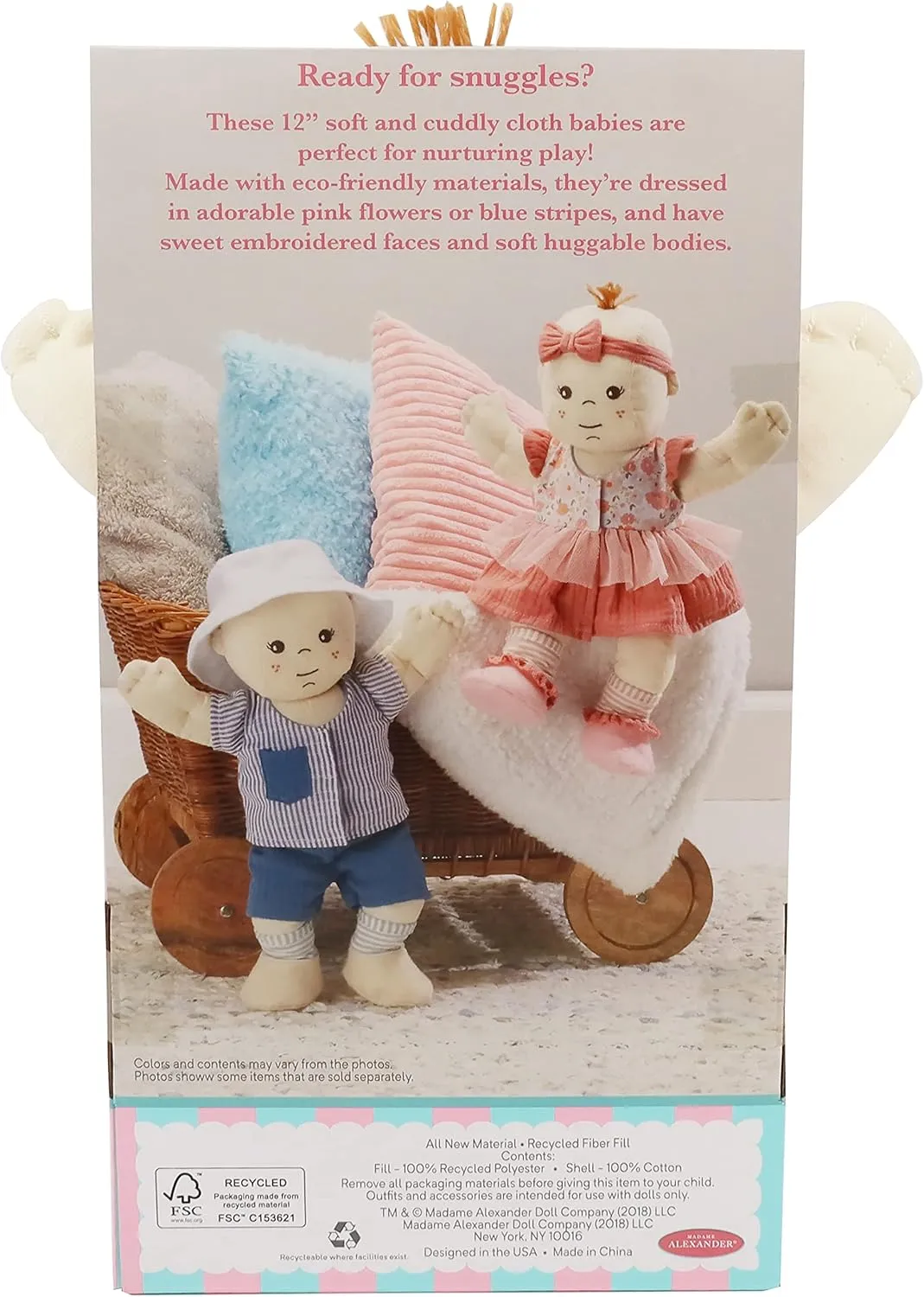Madame Alexander12 Baby Lexi Cloth Doll, Light Skin Tone