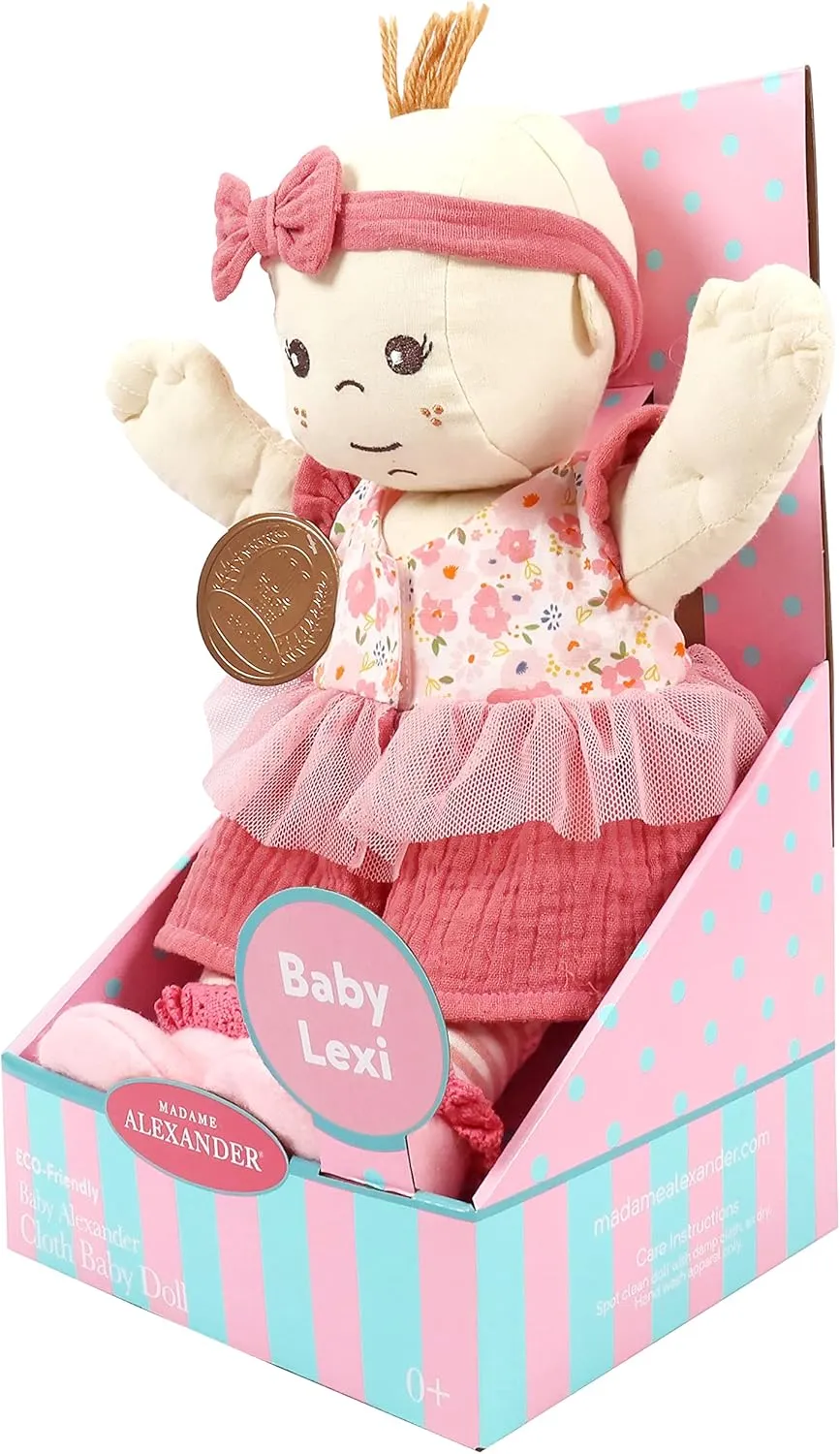 Madame Alexander12 Baby Lexi Cloth Doll, Light Skin Tone