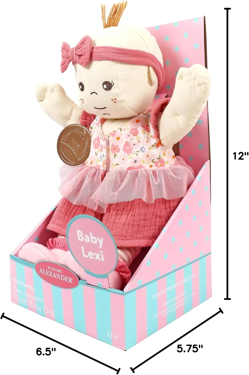 Madame Alexander12 Baby Lexi Cloth Doll, Light Skin Tone