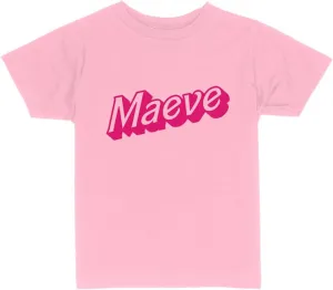 Maeve Doll Font Toddler Kids T-Shirt