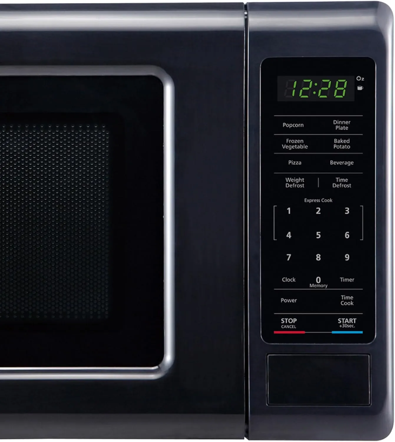 Magic Chef MC77MB Countertop Microwave Oven, Small Microwave for Compact Spaces, 700 Watts, 0.7 Cubic Feet, Black