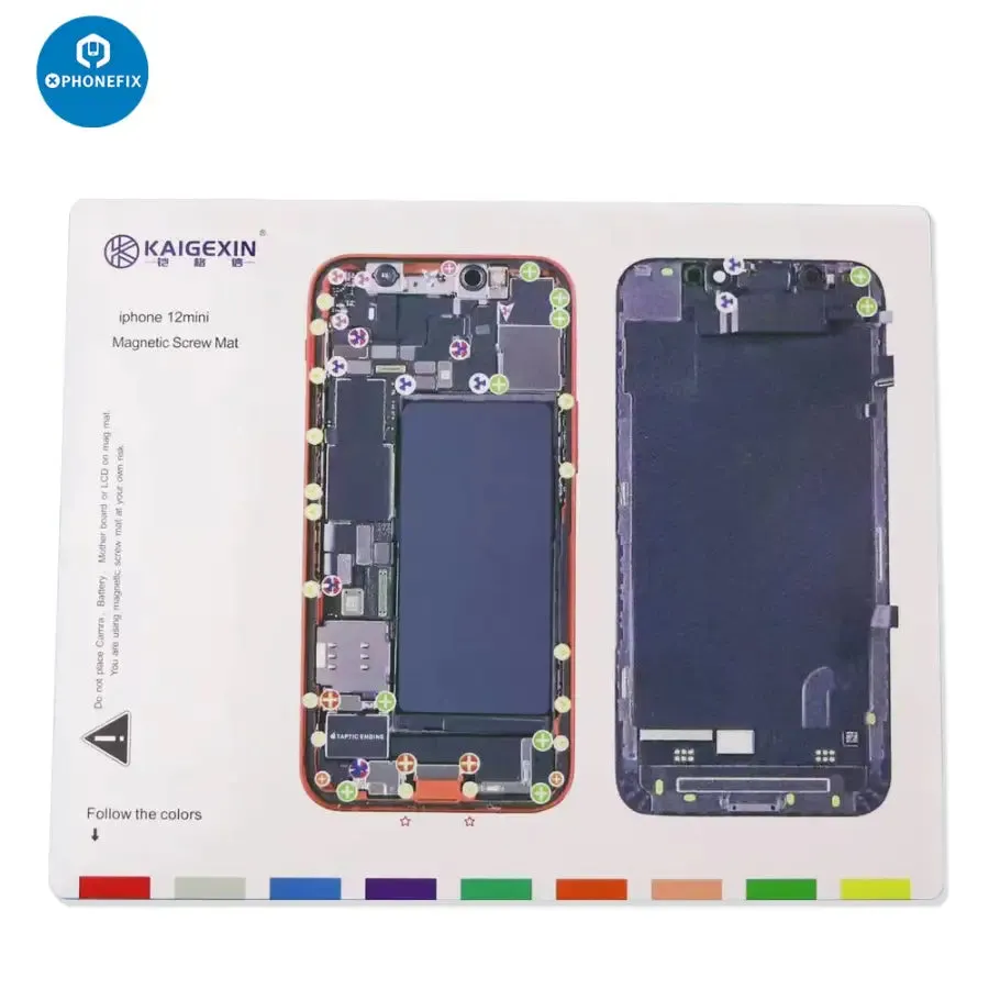Magnetic Screw Mat Parts Storage Pad For iPhone 12-14 Pro Max