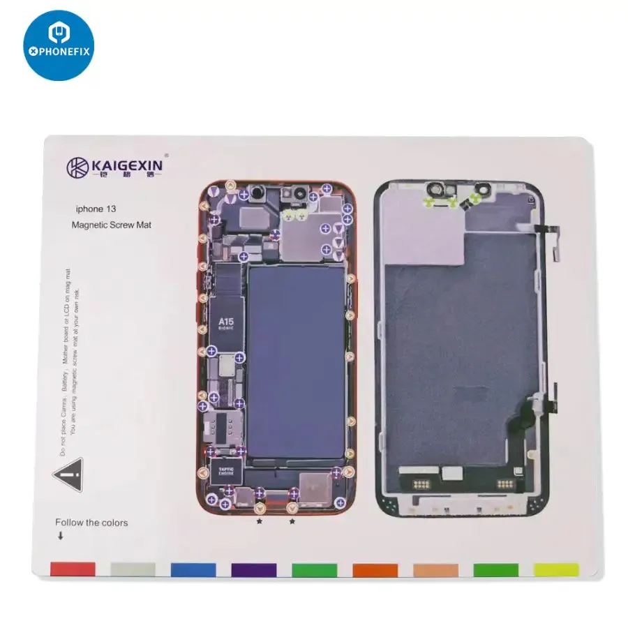 Magnetic Screw Mat Parts Storage Pad For iPhone 12-14 Pro Max