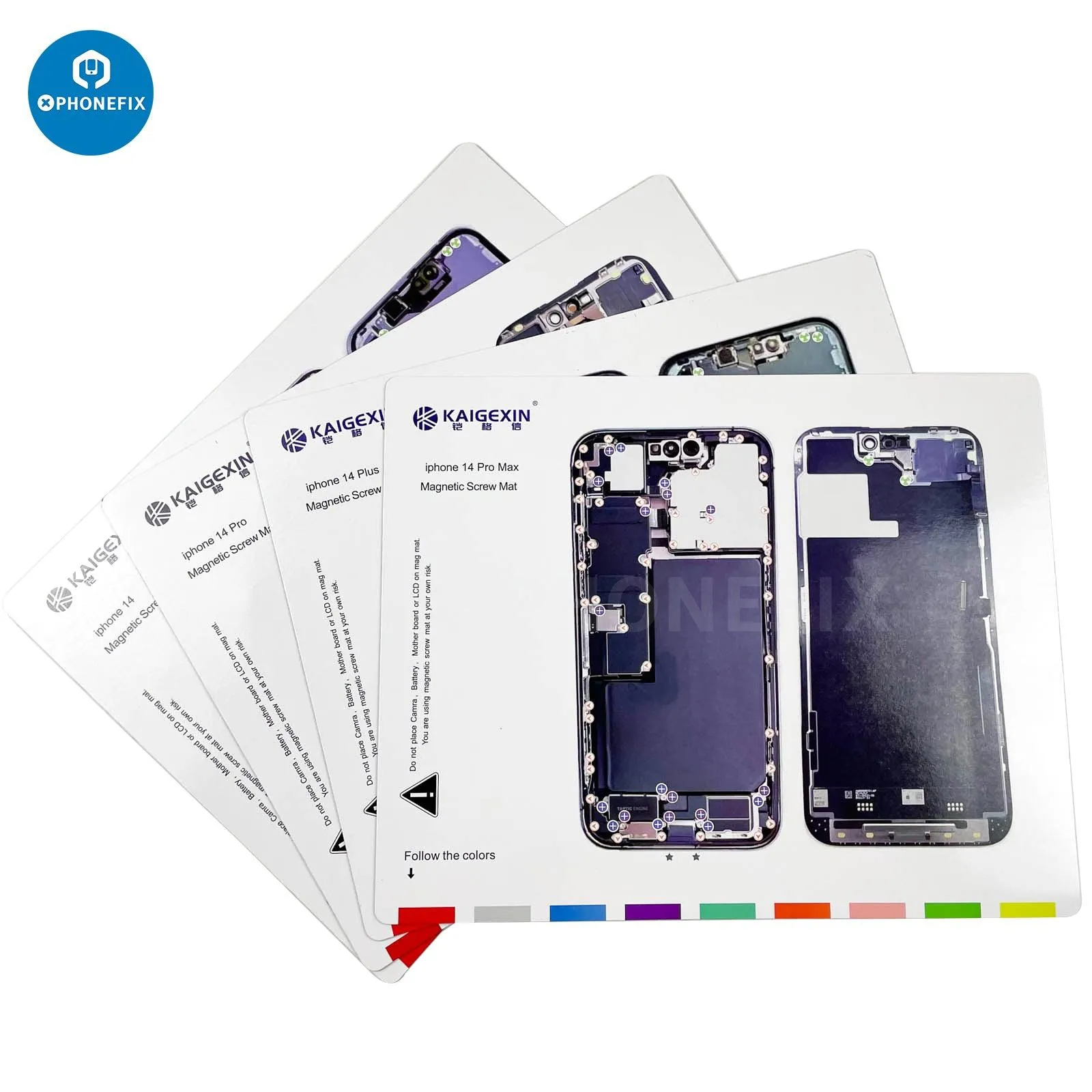 Magnetic Screw Mat Parts Storage Pad For iPhone 12-14 Pro Max
