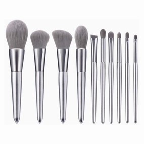 Make Up Brush Set 10 Piece, Professional Makeup Brushes with Soft Bristles Hair Cosmetic Brushes Collection Special Plastic Handle Eye Brushes (Size : B)