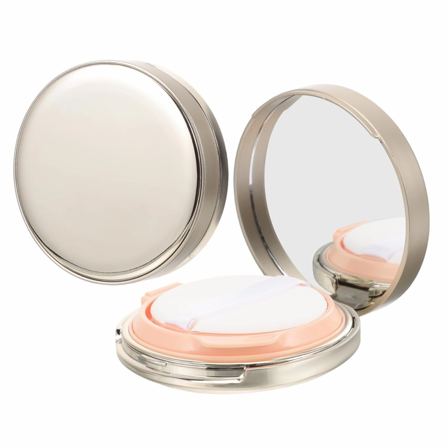 Makeup Powder Puff Box Set Empty Cushion Foundation Case Refillable Powder Containers Travel Size 2 Pack