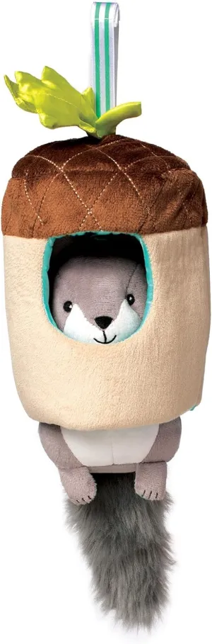 Manhattan Toy Lullaby Squirrel Pull Musical Crib and Baby Toy