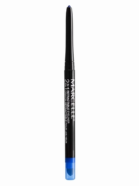 Marcelle 2-in-1 Retractable Eyeliner, Azurite, Waterproof, Easy-To-Smudge, Smokey Eye, Long-Lasting 12h, Fragrance-Free, Hypoallergenic, Cruelty-Free, 0.31 g