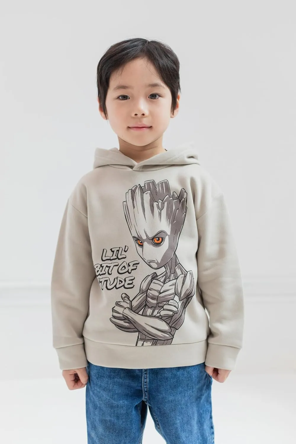 Marvel Guardians of the Galaxy Groot Fleece Pullover Hoodie Little Kid to Big Kid