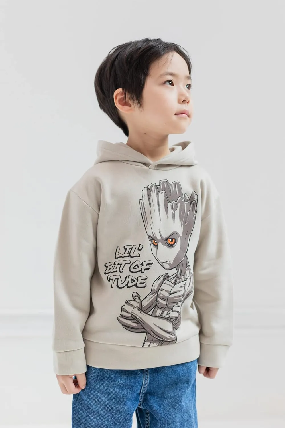 Marvel Guardians of the Galaxy Groot Fleece Pullover Hoodie Little Kid to Big Kid