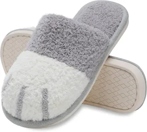 MAXTOP Women's Cat Paw Cozy Slippers Warm Gifts for Women Men with Memory Foam Trendy Cute Fuzzy Winter House Shoes Indoor Outdoor