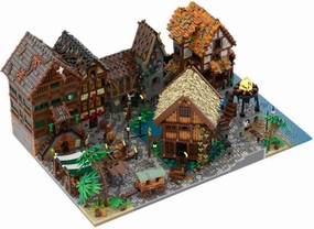 Medieval Town Expansion: Port Sauvage: A Merchant's Tale 15725 Pieces MOC for Age 18 
