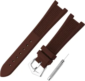 Men's Resin Strap Compatible for 25mmx 13mm Patek Philippe Nautilus PP 5711 1A010 5712 5712G 5726 5980 Ladies outdoor work waterproof watch band wrist strap with buckle