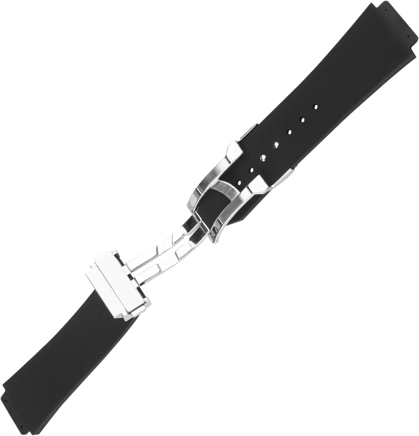 Men's Rubber Strap Compatible for 25mm Hublot Big Bang Series Ladies outdoor work waterproof silicone watch band wrist strap with buckle